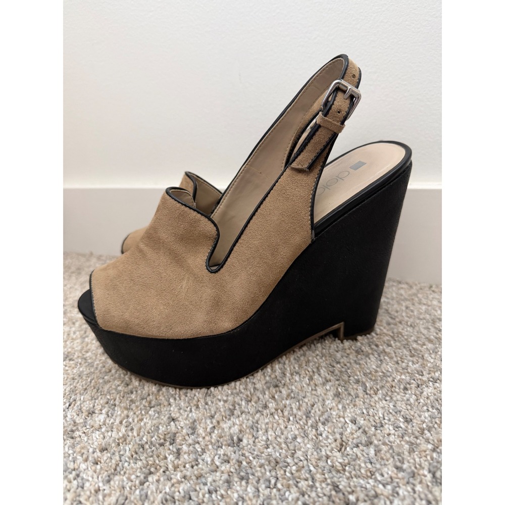 Dolce Vita Dolcetta Chunky Heels – Brown & Black – Women's Size 8 - Picture 4 of 6
